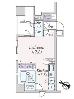 ファミール日本橋浜町公園の間取図