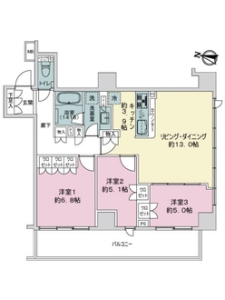 ウェリス上野池之端の間取図