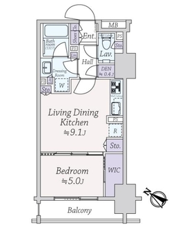 シティハウス東京八重洲通りの間取図