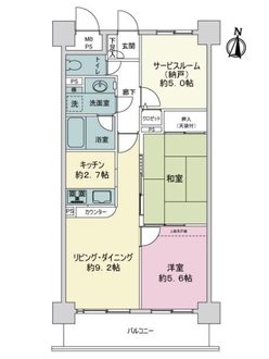 ライオンズガーデン新小岩の間取図
