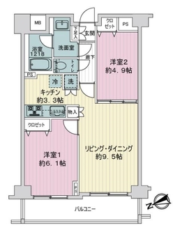 サンパレス駒込壱番館の間取図