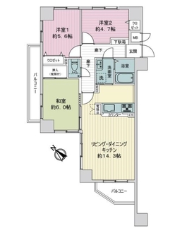 サンシティ安東駅前プラザの間取図