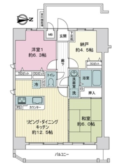 ルイシャトレ三条御幸町の間取図