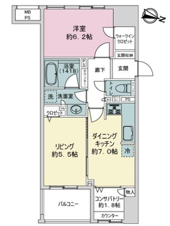 ライオンズステージ板橋の間取図