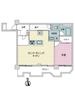 カーサ大濠の間取図