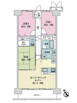ダイアパレス・ライブシティ船橋の間取図