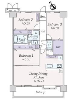 ライオンズガーデン枚方の間取図