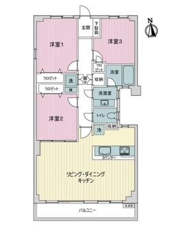 パークビュー狛江の間取図