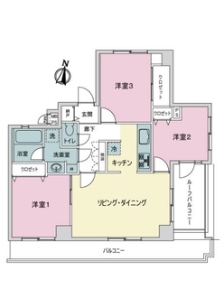 ライオンズマンション本蓮沼の間取図