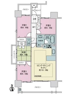 ラヴィエールセントラルレジデンスの間取図