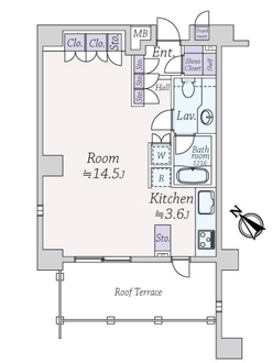 グローリオ浜田山デュオの間取図