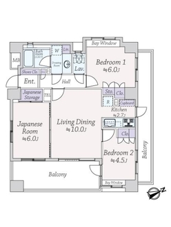 コンファーレ田無本町の間取図