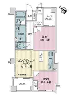 アルシオン中野坂上の間取図