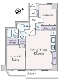 ライオンズマンション蕨の間取図