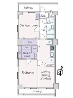ダイアパレス二番町の間取図
