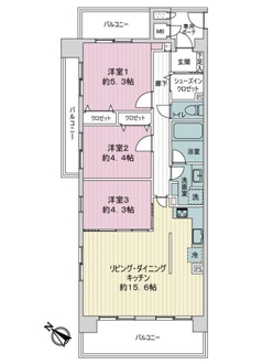 ザ・ステイツ常盤台東山コモンズの間取図