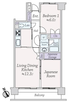 津田沼屋敷パーク・ホームズの間取図