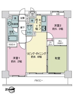 ライオンズステーションプラザ西大島の間取図