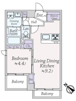 レクシオシティ高円寺の間取図