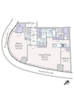 パークコート青山ザ　タワーの間取図