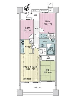 ライオンズガーデン新安城の間取図