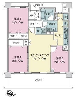 グリーンティエラ柴又の間取図