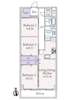 トーア駒込の間取図