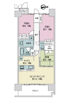 ミリカ・ガーデンの間取図