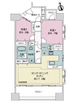 ライオンズステーションプラザ溝の口セントラルアベニューの間取図