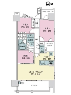 ライオンズ一宮マークスフォートの間取図