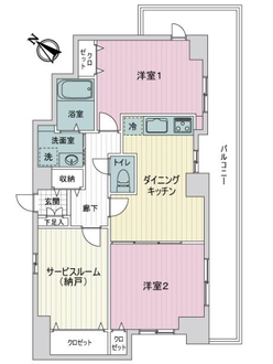 シャロン志村坂上セカンドステージの間取図