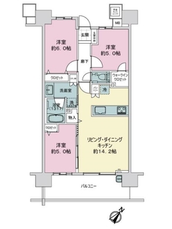 ライオンズ広島グランテラスの間取図