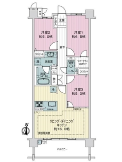 ユニーブル社が丘テラスの間取図