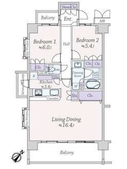 ガーラ・フィールズ川口の間取図