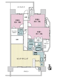 ファミリアーレ大曽根の間取図
