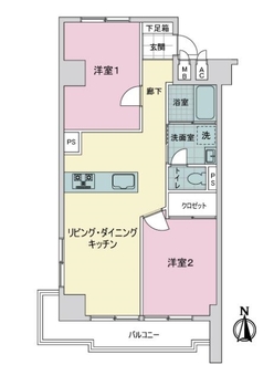 ビレッタ百道の間取図