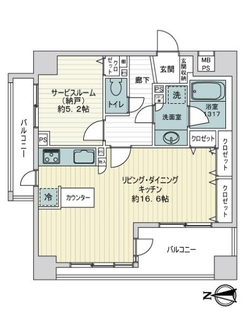 ライオンズプラザ両国緑の間取図