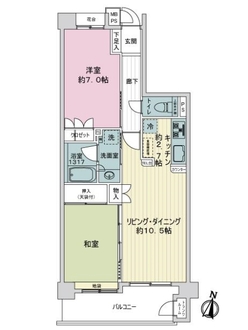 グランシティ武蔵浦和の間取図