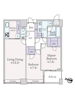 パークコート赤坂ザタワーの間取図