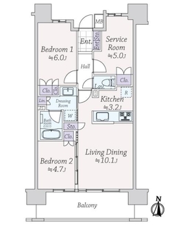 ザ・グランアルト綾瀬の間取図