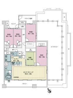 パークシティ星ケ丘ガーデンコートの間取図