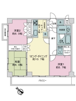 マイキャッスル狛江スクエアの間取図