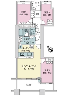 パークシティ市川Ｃ棟の間取図