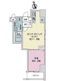 パテラ浅草今戸の間取図