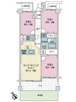 ライオンズガーデン尾山台の間取図