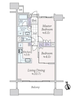カワサキ・ミッドマークタワーの間取図