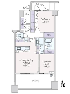 アリュールゼームス坂の間取図