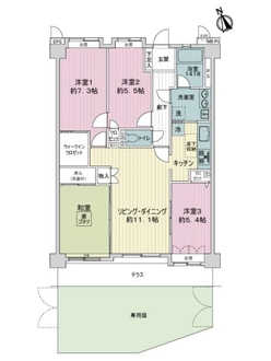 ライオンズガーデン金町リバーステージの間取図