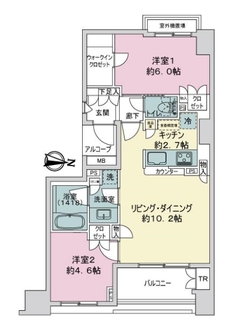 Ｄ’グラフォート西台の間取図