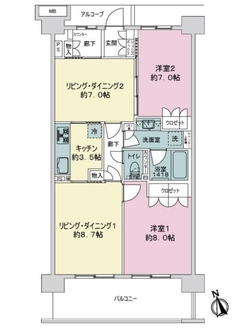 リージェントハウス大森西の間取図